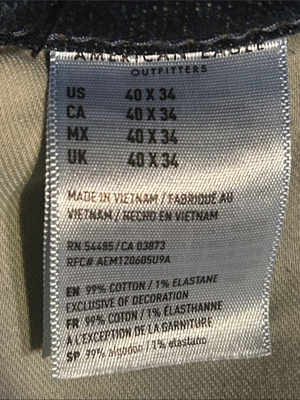 American Eagle Outfitters Men’s Dark Wash Relaxed Jeans - Picture 10 of 10